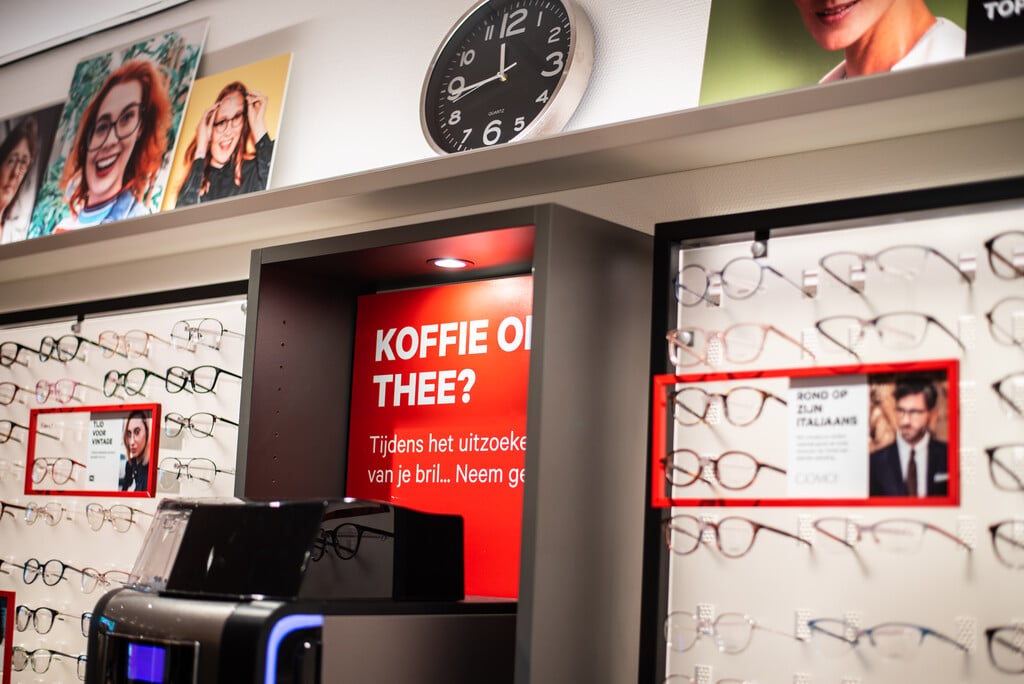 Glasses on display at a Hans Anders store