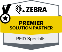 Zebra Premium Solution Partner badge for RFID specialism