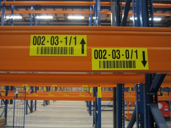 Magnetic warehouse labels
