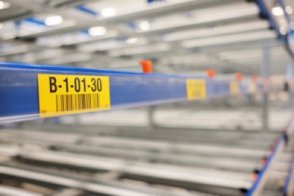Data strip for warehouse labels